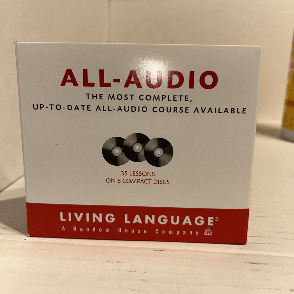 All-Audio Spanish Discs 4-6 ~ Living Language ~ Audiobook ~ 3 CDs ~ Good